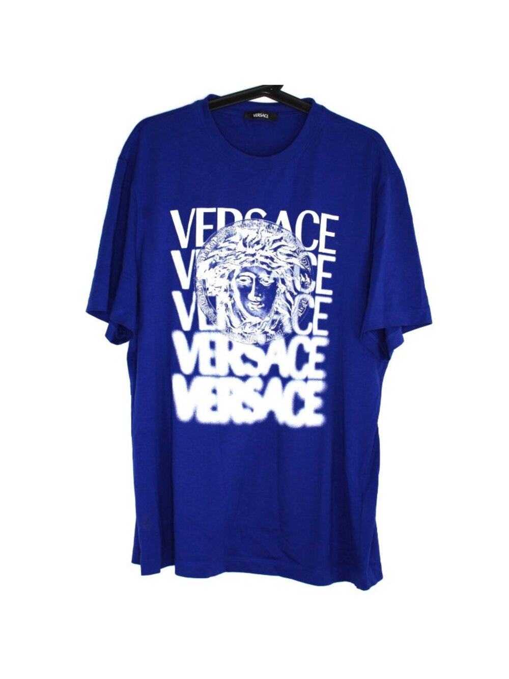 Versace Mens Medium Medusa Medallion Spell Out T-Shirt H1012